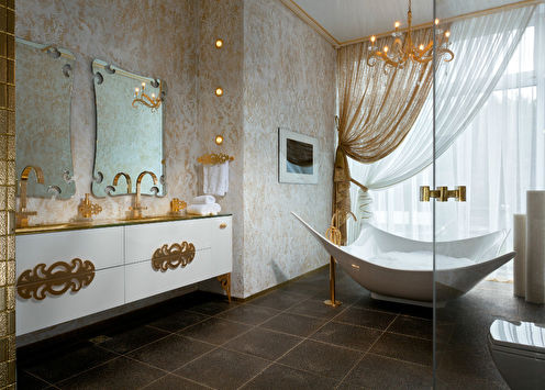 Art Deco vonios kambarys