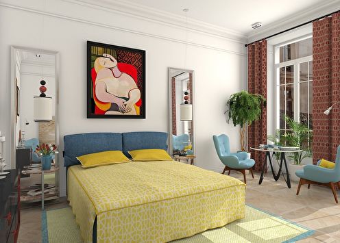 „Inspirat de Picasso”: Design dormitor