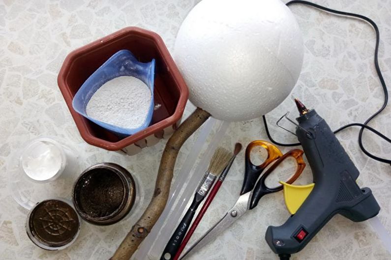 Topiary do kawy DIY - narzędzia i materiały