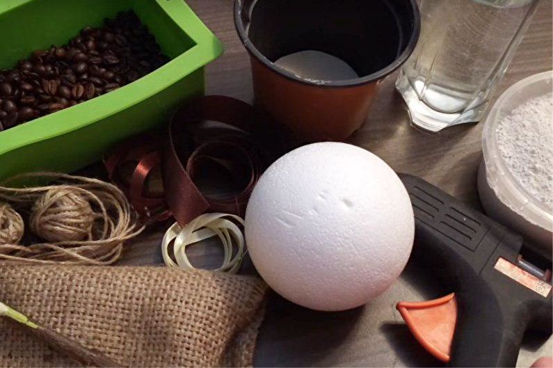 DIY kafijas koks - soli pa solim sniegta instrukcija