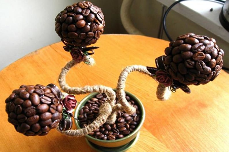 Kaffe Topiary-ideer - dobbelt og tredobbelt