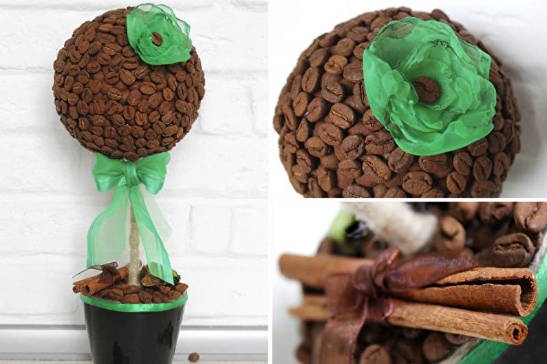 Topiary kawowe DIY (drzewo kawowe) - zdjęcie
