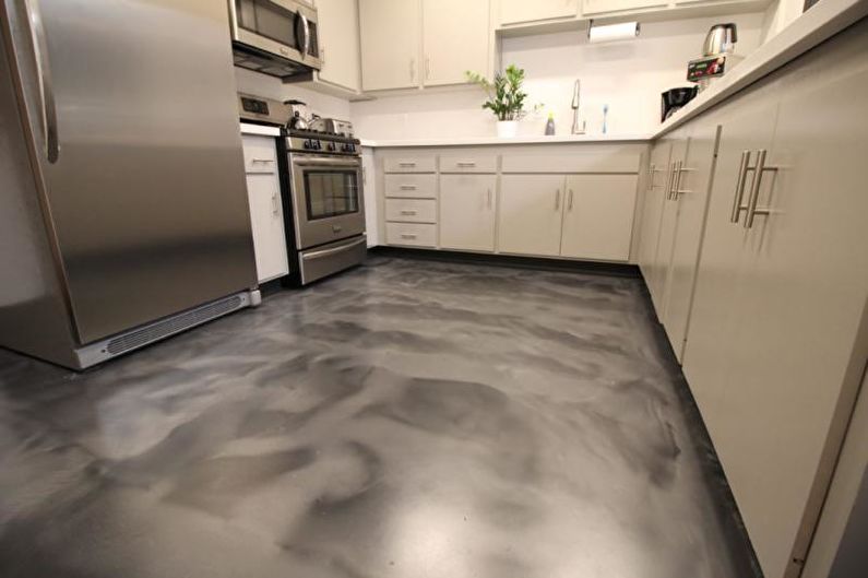 Objemné 3D podlahy v kuchyni