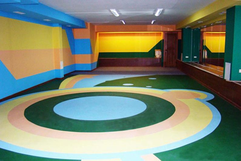 Lantai 3D pukal di bilik kanak-kanak