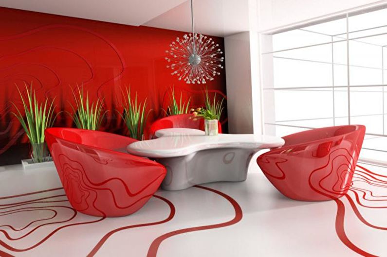 Bulk 3D-golv i vardagsrummet