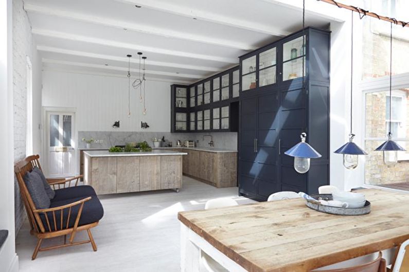 Skaistas virtuves fotogrāfijas - virtuve-ēdamistaba Londonā