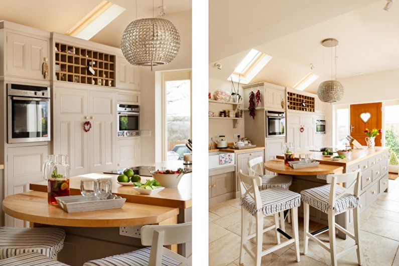 Foto de hermosas cocinas - Cocina con muebles de campo