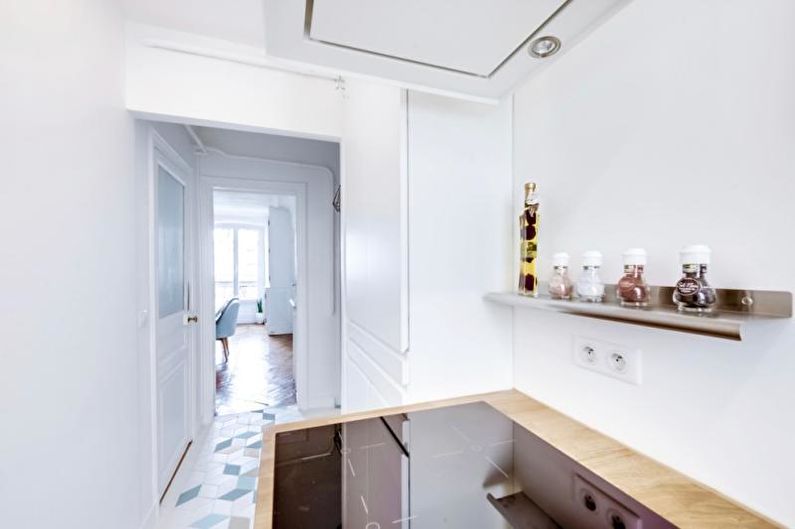 Foto dapur yang indah - Dapur 5 sq.m. di Paris