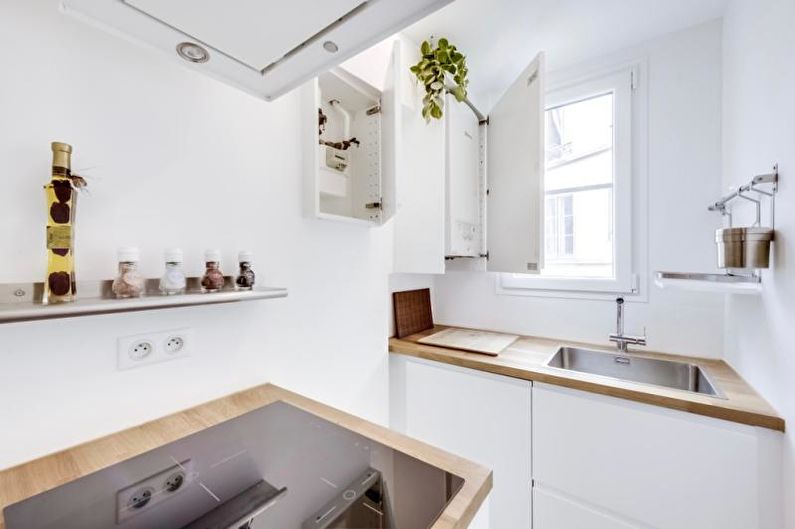Krásné kuchyně foto - Kuchyně 5 m² v Paříži