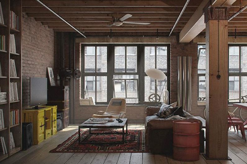 Loftový styl interiéru - nábytek
