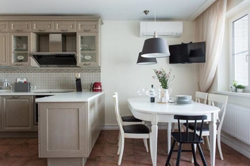 Küche-Esszimmer-Design - Möbelzonierung
