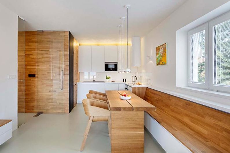 Interiérový dizajn kuchyne - jedáleň - foto