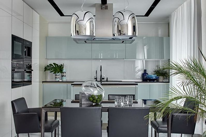 Design de interiores da cozinha-sala de jantar - foto