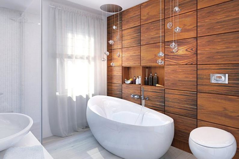 Kombinert bad i moderne stil - Interiørdesign