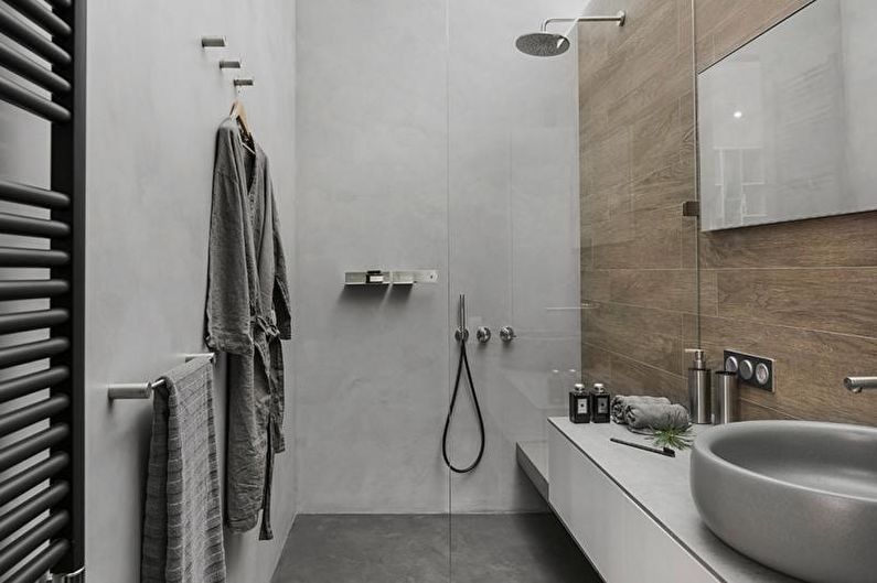Дизајн ентеријера комбиноване купатила - фото
