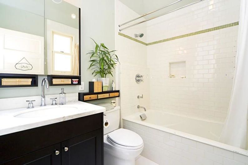 Interior design of a combined bathroom - photo