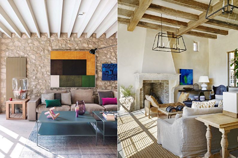 Mediterrán stílusú belsőépítészet - dekoráció és világítás