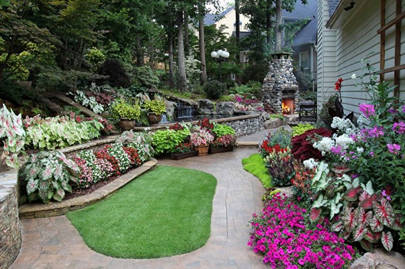 Mixborder - Flowerbed at the cottage, ideas for landscape design