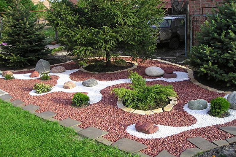 Камена башта - Цвјетњак у викендици, идеје за пејзажни дизајн
