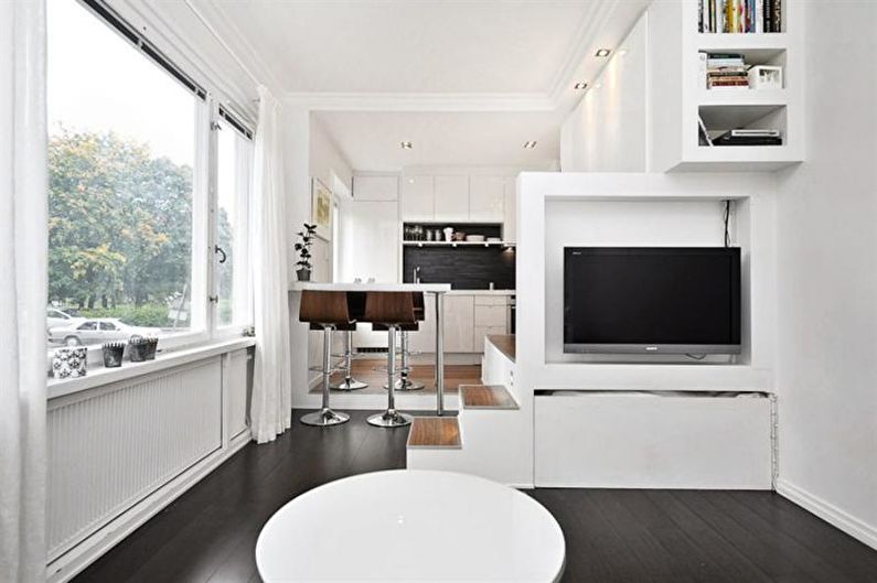 Virtuvės studijos dizainas - KTT grindys