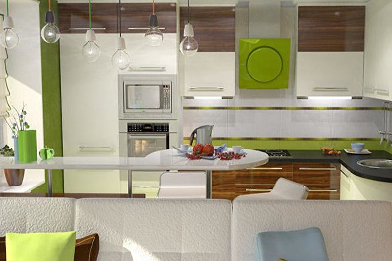 Дизайн на кухненско студио - мебели
