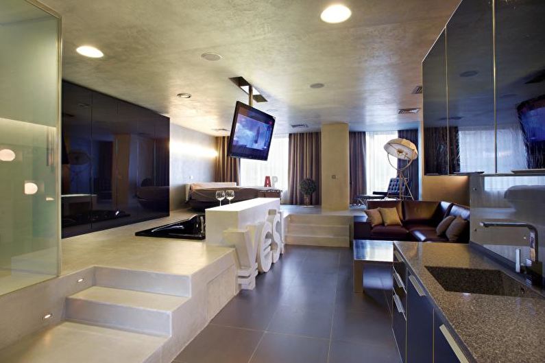 Bucătărie Studio de înaltă tehnologie - Design interior