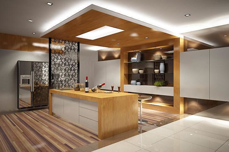 Design de interiores de um estúdio de cozinha - foto