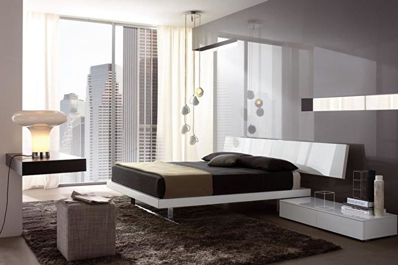 Bilik Tidur - Reka bentuk pangsapuri dalam gaya moden