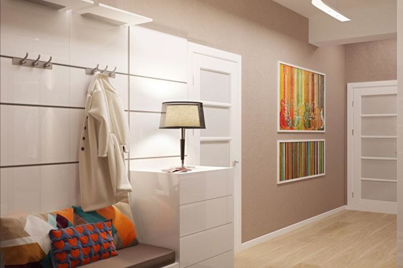 Hallway - Design af en lejlighed i en moderne stil