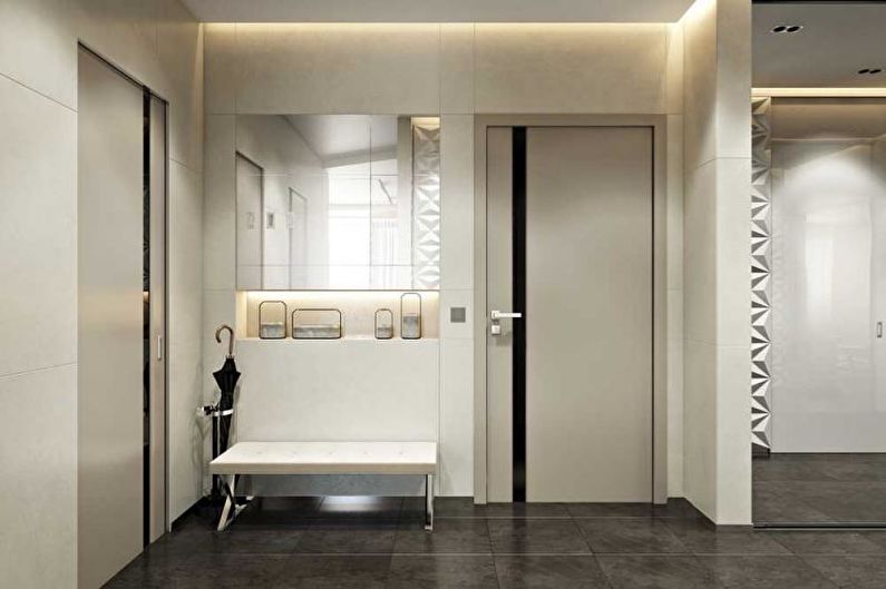 Hallway - Design af en lejlighed i en moderne stil