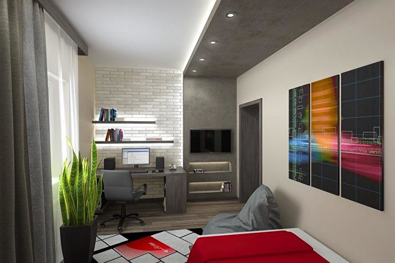 Interiørdesign af en lejlighed i en moderne stil - foto
