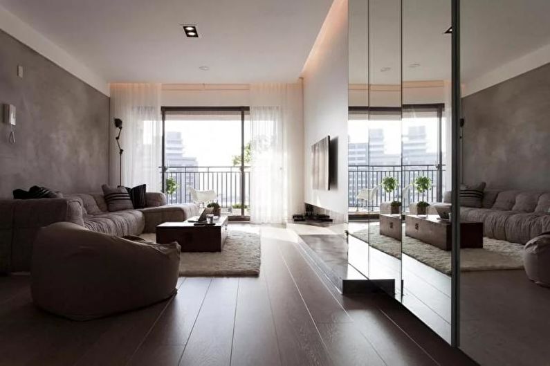 Интериорен дизайн на апартамент в модерен стил - снимка