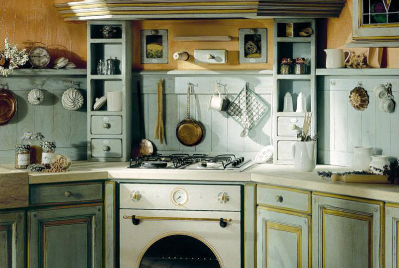 Virtuvė - Provanso stiliaus buto dizainas