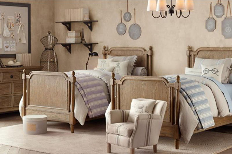 Chambre d'enfant - Appartement design de style provençal