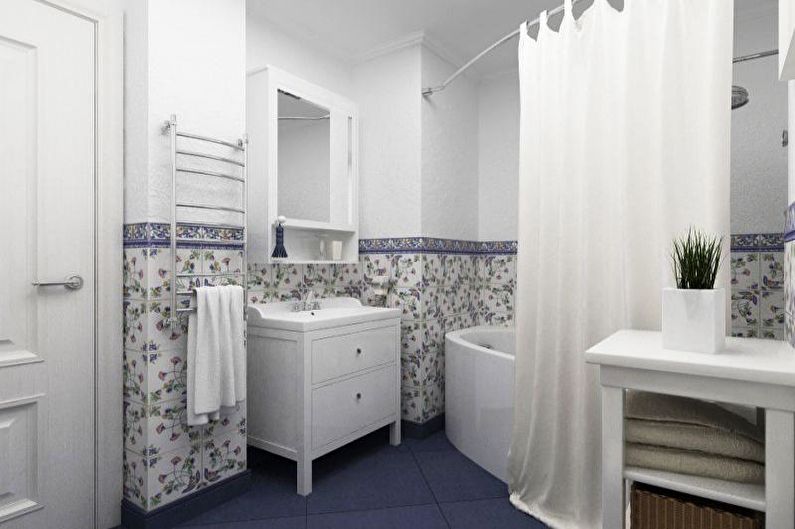Fürdőszoba - Provence stílusú lakás kialakítása