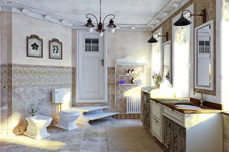 Innenarchitektur einer Wohnung im provenzalischen Stil - Foto