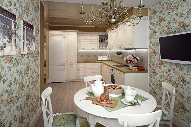 Diseño interior de un apartamento en estilo provenzal - foto
