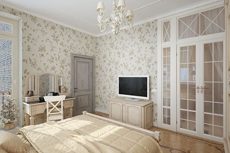Reka bentuk dalaman sebuah apartmen dalam gaya provence - foto