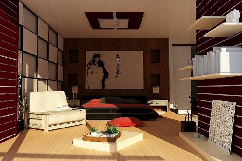 Cameră pentru adolescenți în stil etnic - design interior