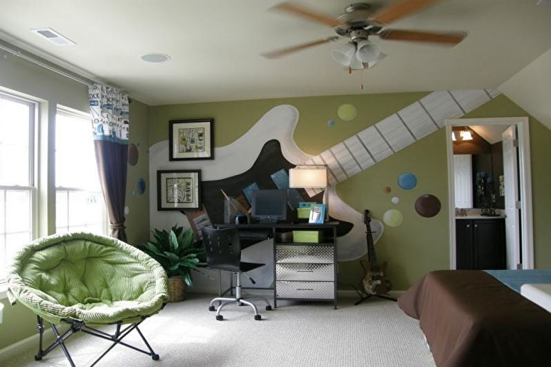 Design interiéru pokoje pro dospívajícího chlapce - foto