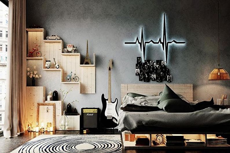 Interior design rooms for a teenage boy - photo