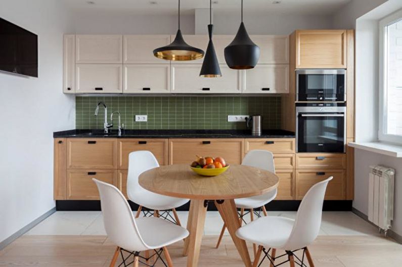 Küche - Apartment-Design im skandinavischen Stil