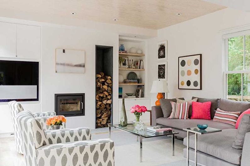 Skandinavisk stil leilighet interiørdesign - foto