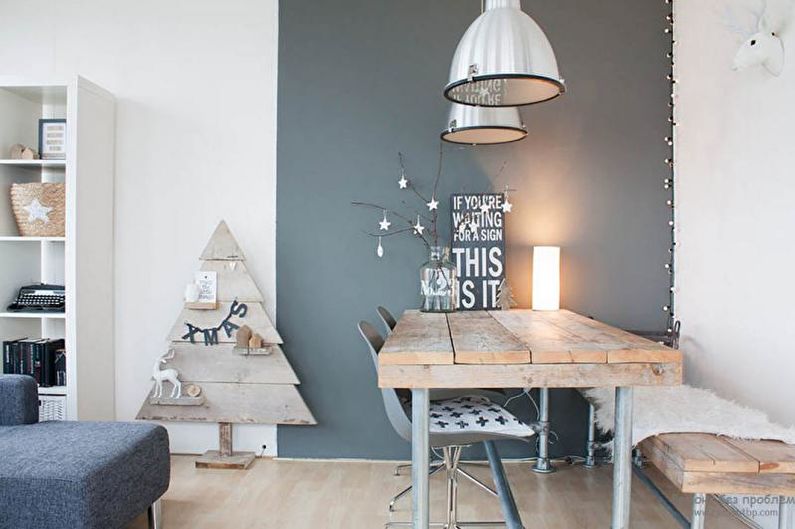 Lägenhetinredning i skandinavisk stil - foto