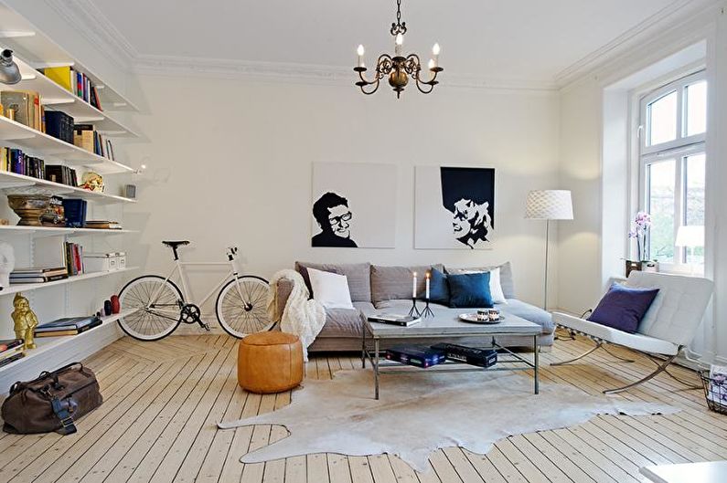 Dizajn interijera stana u skandinavskom stilu - fotografija