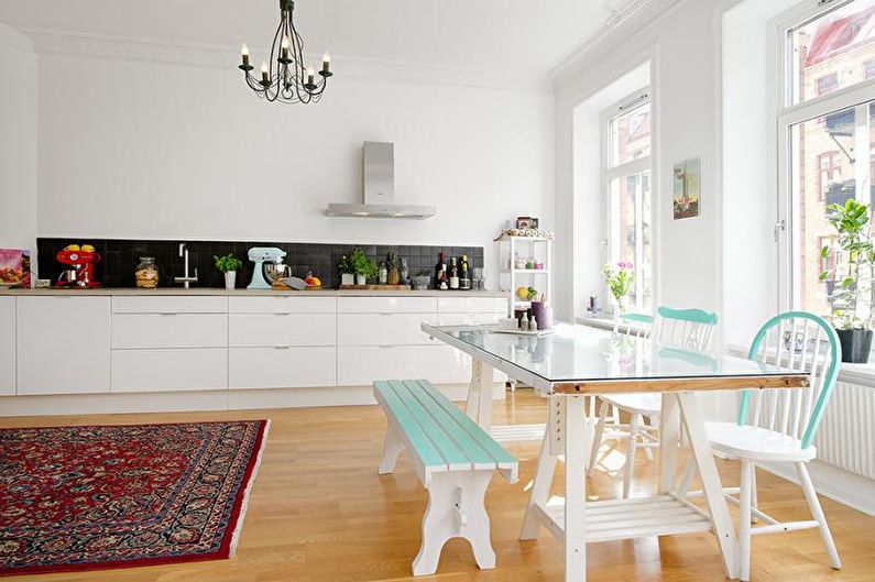 Návrh interiéru bytu v škandinávskom štýle - fotografia