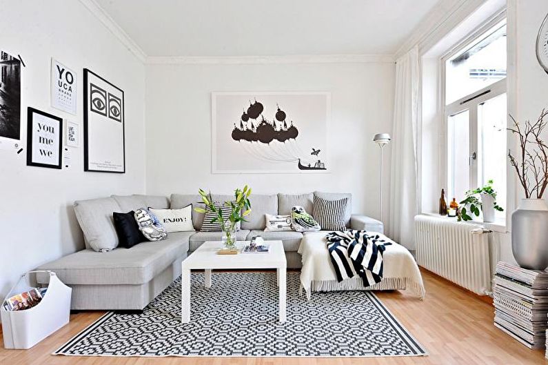 Dizajn interijera stana u skandinavskom stilu - fotografija