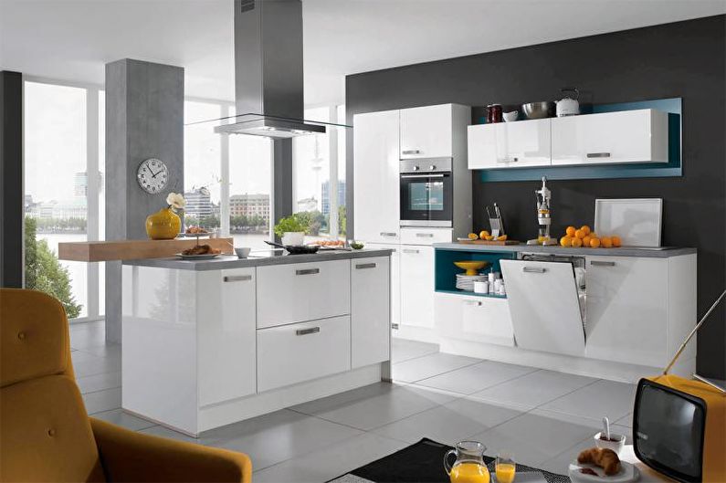 The combination of surfaces - How to choose a color for the kitchen