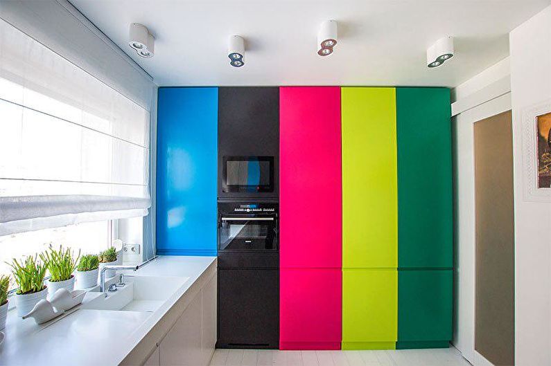 Syv regnbuens farger - Hvordan velge en farge på kjøkkenet