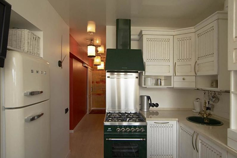 Haushaltsgeräte im Innenraum der Küche - So wählen Sie eine Farbe für die Küche